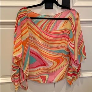 Flowy multi colour top